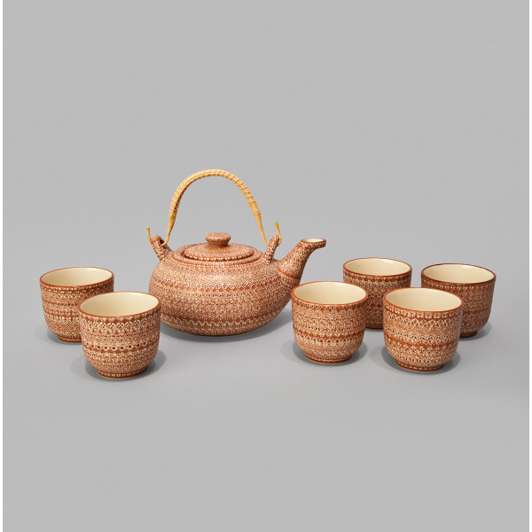 Teapot and 6 Cups Set