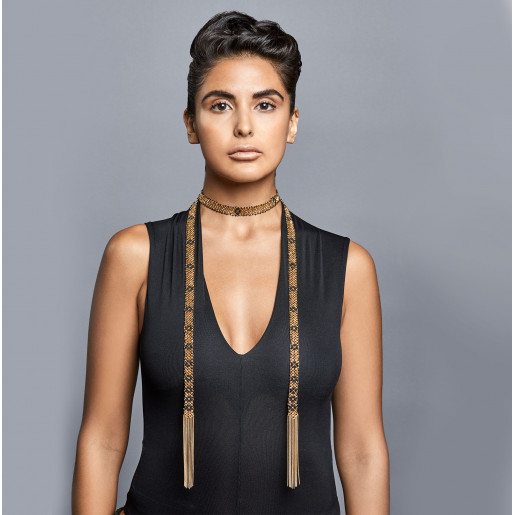 Long Necklace, Red (Net)...