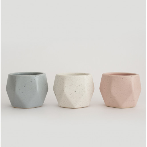 3 Medium Cup Set Polyhedron...