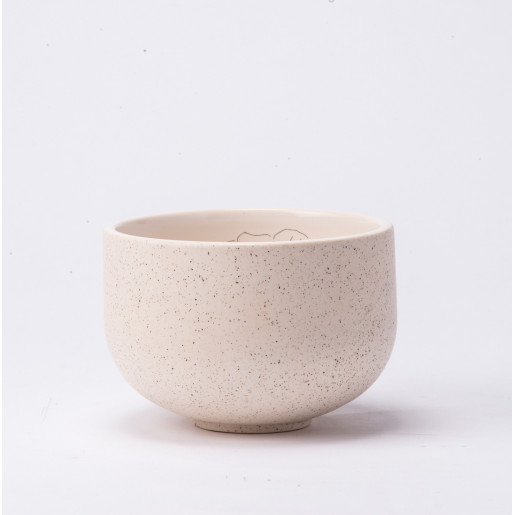 ceramic white glazed bowl