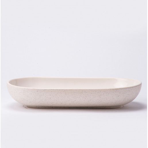 White Oval Bowl