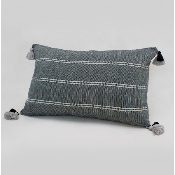 Funda de cojín gris Moonlight