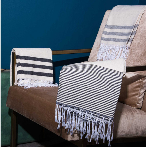 White and Gray Towel