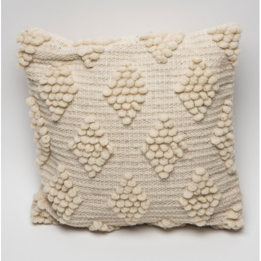 Natural Color Rhombus Cushion