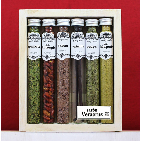 Caja sazón Veracruz (6 tubos)
