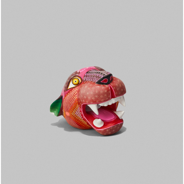 Red Jaguar Alebrije Mask