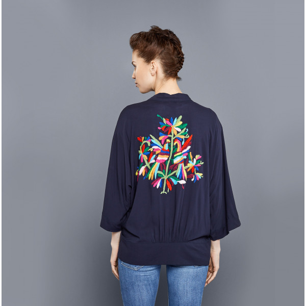 Viscose Embroidered Kimono