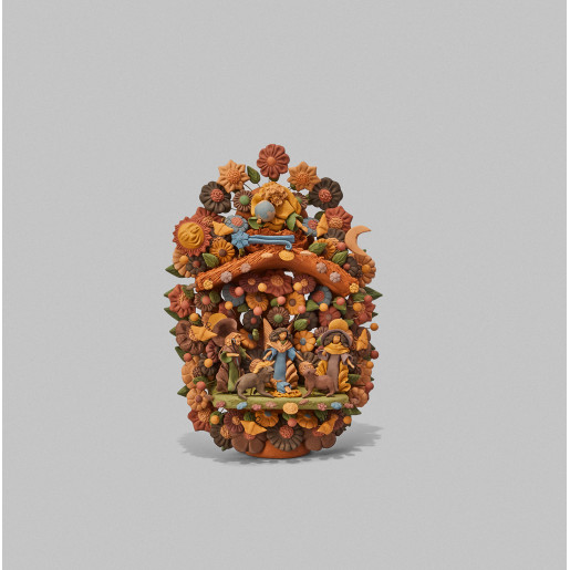 Clay Nativity Tree