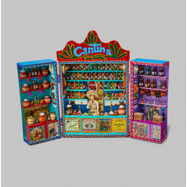 Tríptico de cantina mexicana