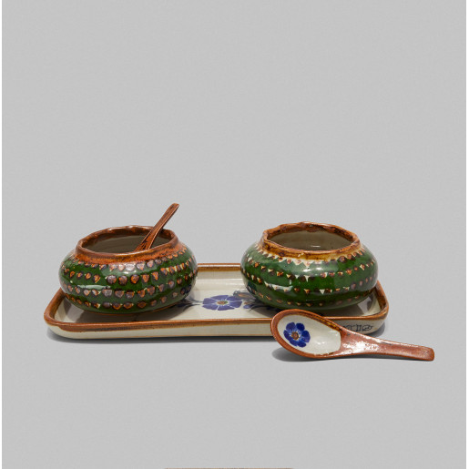 Juego de salseras con cuchara