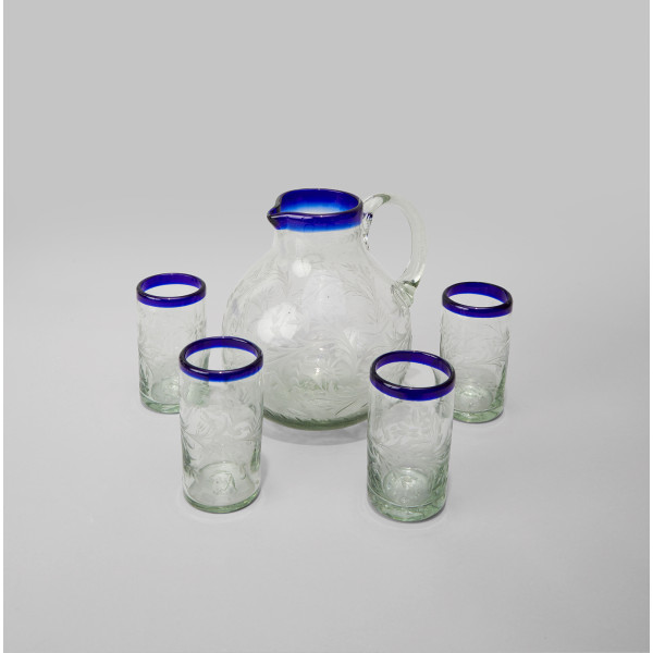 Water Jug and 6 Glasses Set