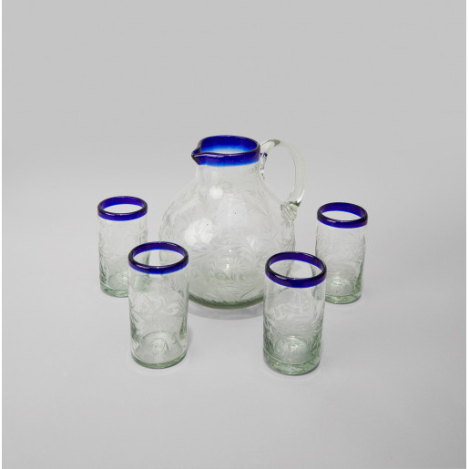 Water Jug and 6 Glasses Set