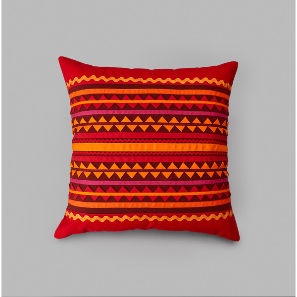 Square Red Cushion Cover...