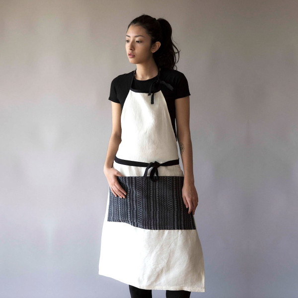 Ribbon Apron with Shawl...