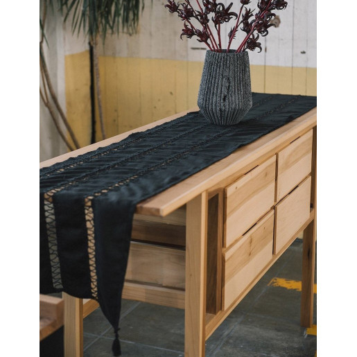 Medium Size Pointelle Black...