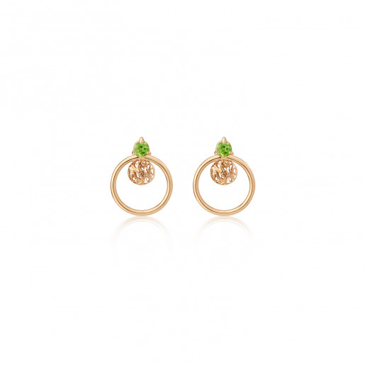 Aretes aro de filigrana y...
