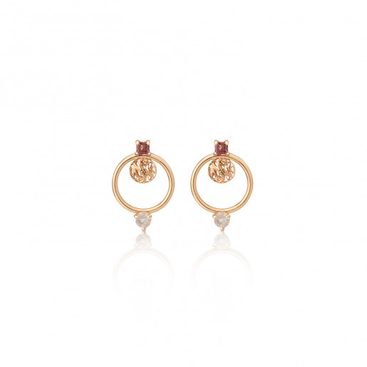 Aretes aro de filigrana con...