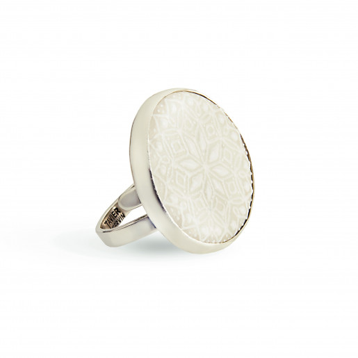 Porcelain beveled ring