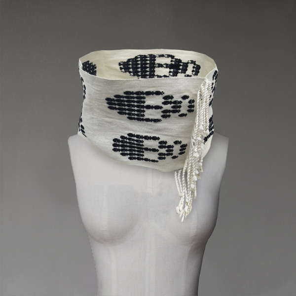 Skull brocade Cowl Scarf
