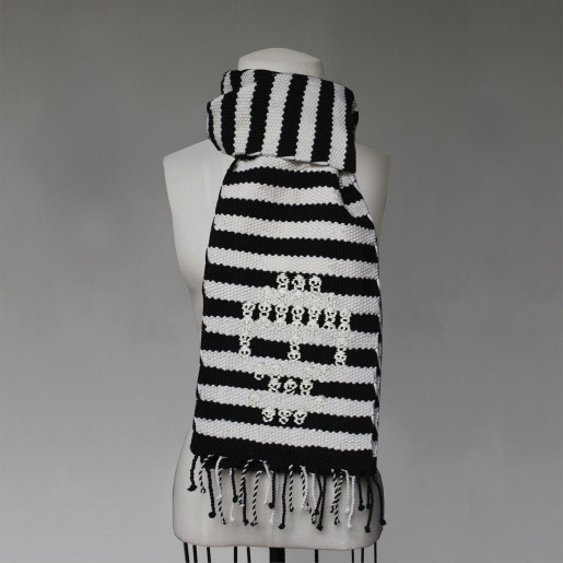 Pedal Loom Scarf Woven
