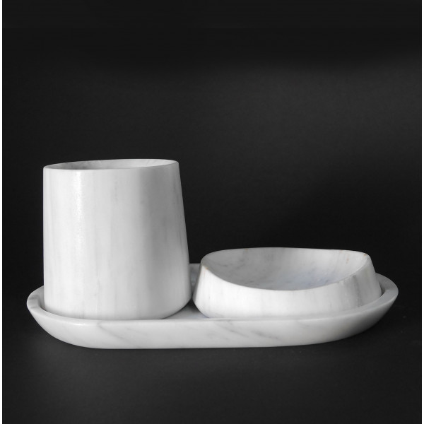Tula Set White Marble