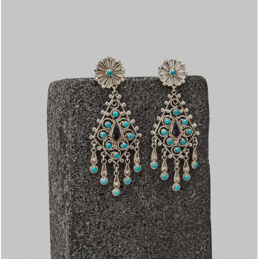 Aretes de rombo grandes