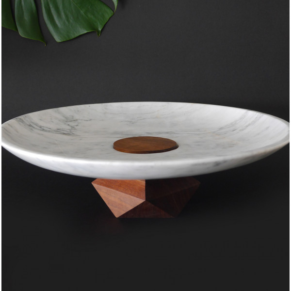 Akumal White Marble Plate