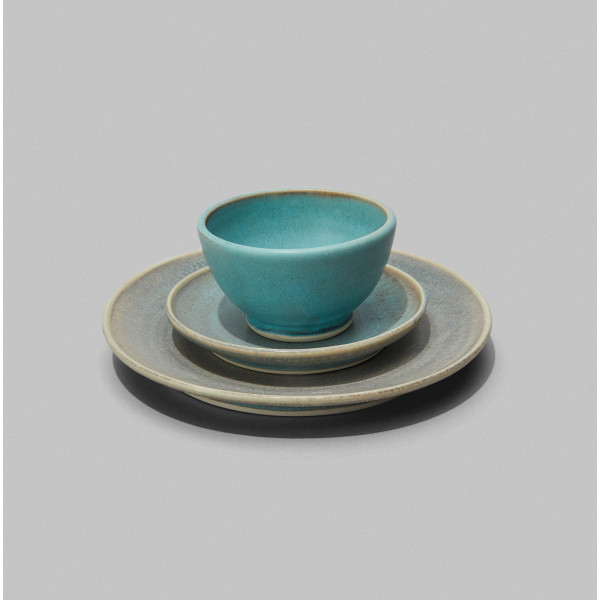 Turquoise Tableware for 4
