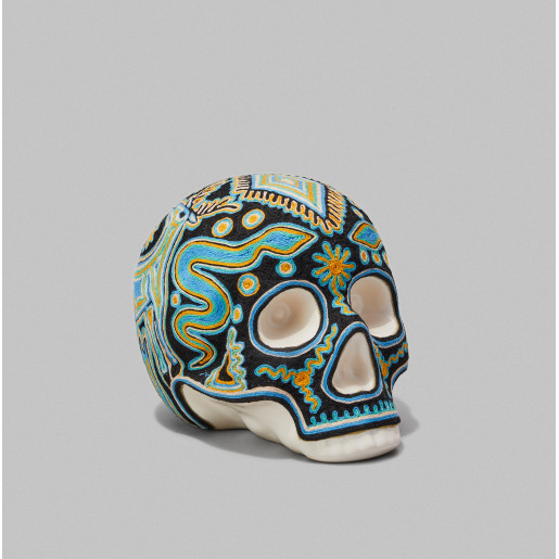 Cráneo de hilo Huichol