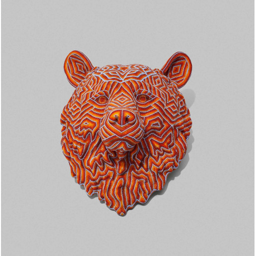 Huichol Large Bear Head