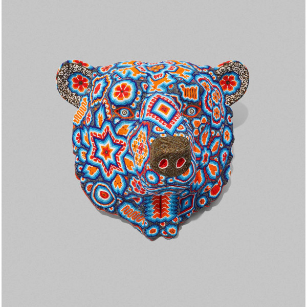 Huichol Polar Bear Head
